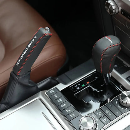 Automatic Leather Gear Hand Brake Cover for Toyota Land Cruiser 200 Tuck's Performance