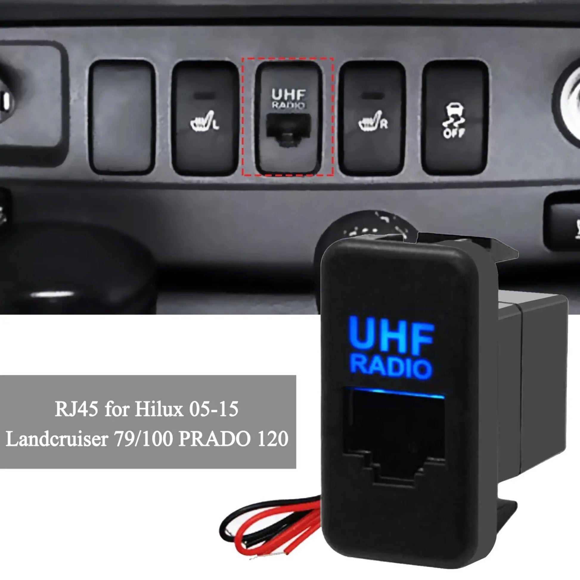 Blue LED Flush Mount Switch – Toyota OEM Blank Fitment Tuck's Performance