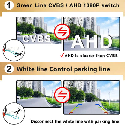 CCD AHD 1080P Rear View Upside Down Camera For Toyota Hilux N70 Tuck's Performance