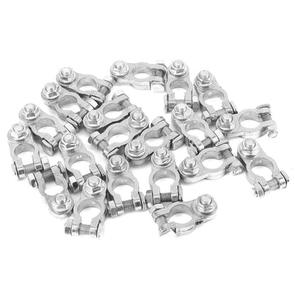 Car Battery Terminal Set 12V Positive Negative Battery Connector Clamp For Caravan Van Motorhome Boat Tuck's Performance