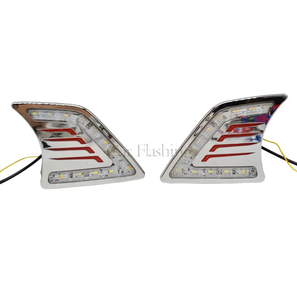 Car DRL For Toyota Hilux Vigo 2012 2013 2014 LED Daytime Running Light Daylight turn Signal lamp Fog lamp cover Tuck's Performance