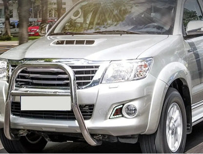 Car DRL For Toyota Hilux Vigo 2012 2013 2014 LED Daytime Running Light Daylight turn Signal lamp Fog lamp cover Tuck's Performance