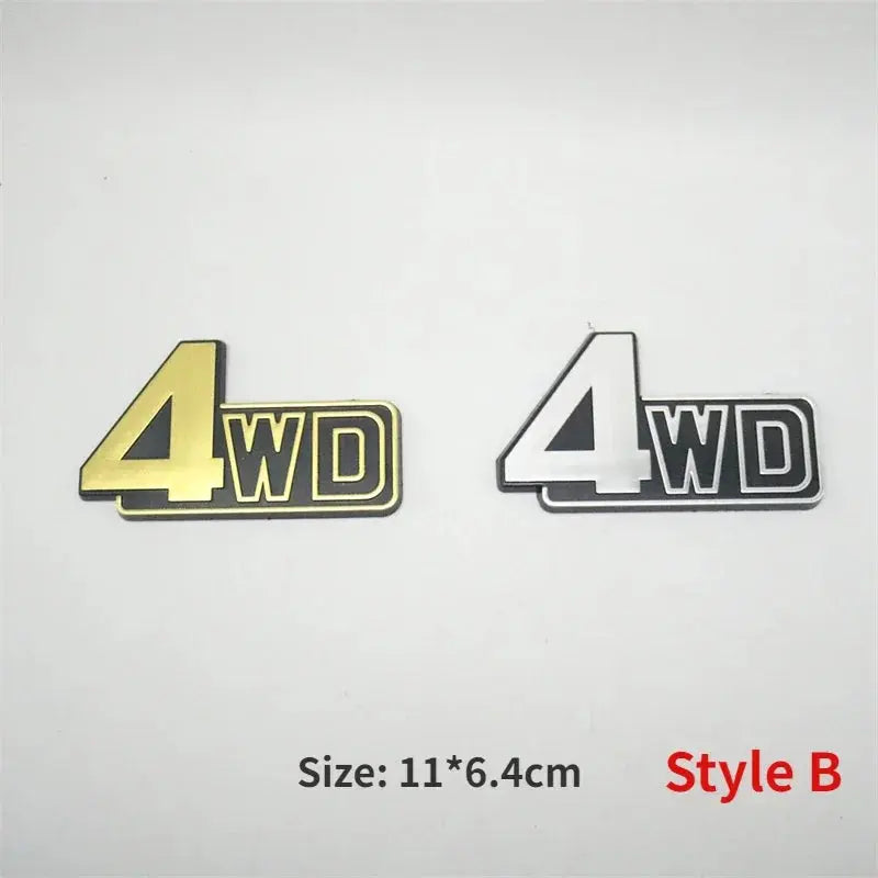 Car Rear 4WD Full Time Emblem Styling Sticker Trunk Logo Decal Taigate Nameplate for Land Cruiser FJ60 62 FJ80 FZJ80 LX450