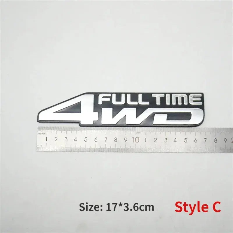 Car Rear 4WD Full Time Emblem Styling Sticker Trunk Logo Decal Taigate Nameplate for Land Cruiser FJ60 62 FJ80 FZJ80 LX450