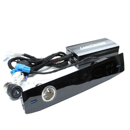 Car Rear Sear Multifuction USB Socket Port Voltmeter Charger Cigarette lighter Rocker Switch For Toyota Land Cruiser 200 Tuck's Performance