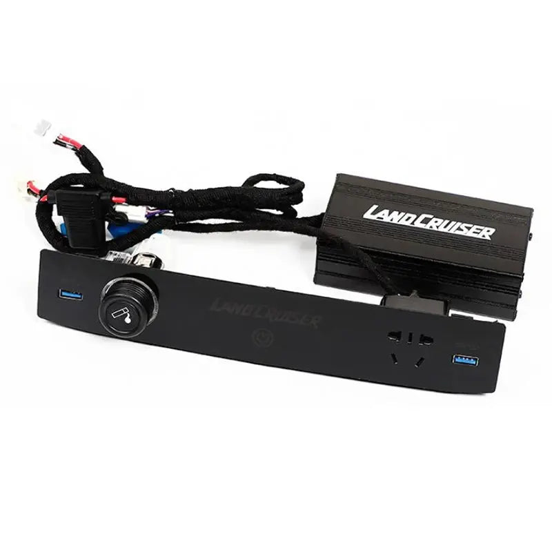 Car Rear Sear Multifuction USB Socket Port Voltmeter Charger Cigarette lighter Rocker Switch For Toyota Land Cruiser 200 Tuck's Performance