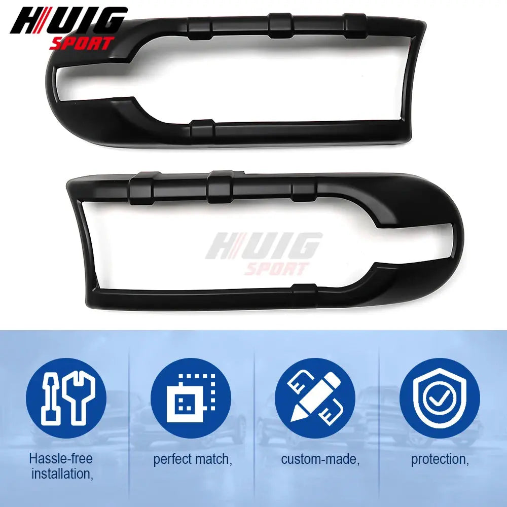Car Styling ABS  Front Head Light Headlight Protection Cover Trim For Toyota FJ Cruiser 2007-2018 2019 2020 2021 2022 Tuck's Performance