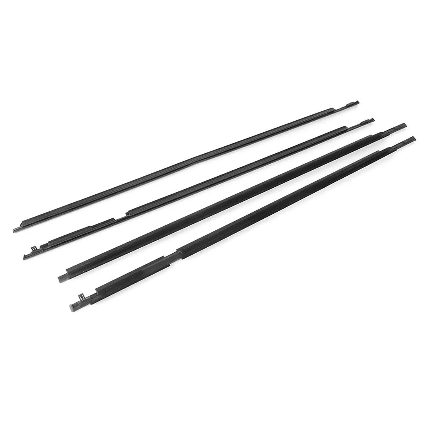 Full four-piece door seal set laid out