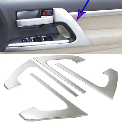 Chrome Matt Car Door Armrest Stripe Cover Trim 4pcs for Toyota Land Cruiser 200 Series Tuck's Performance