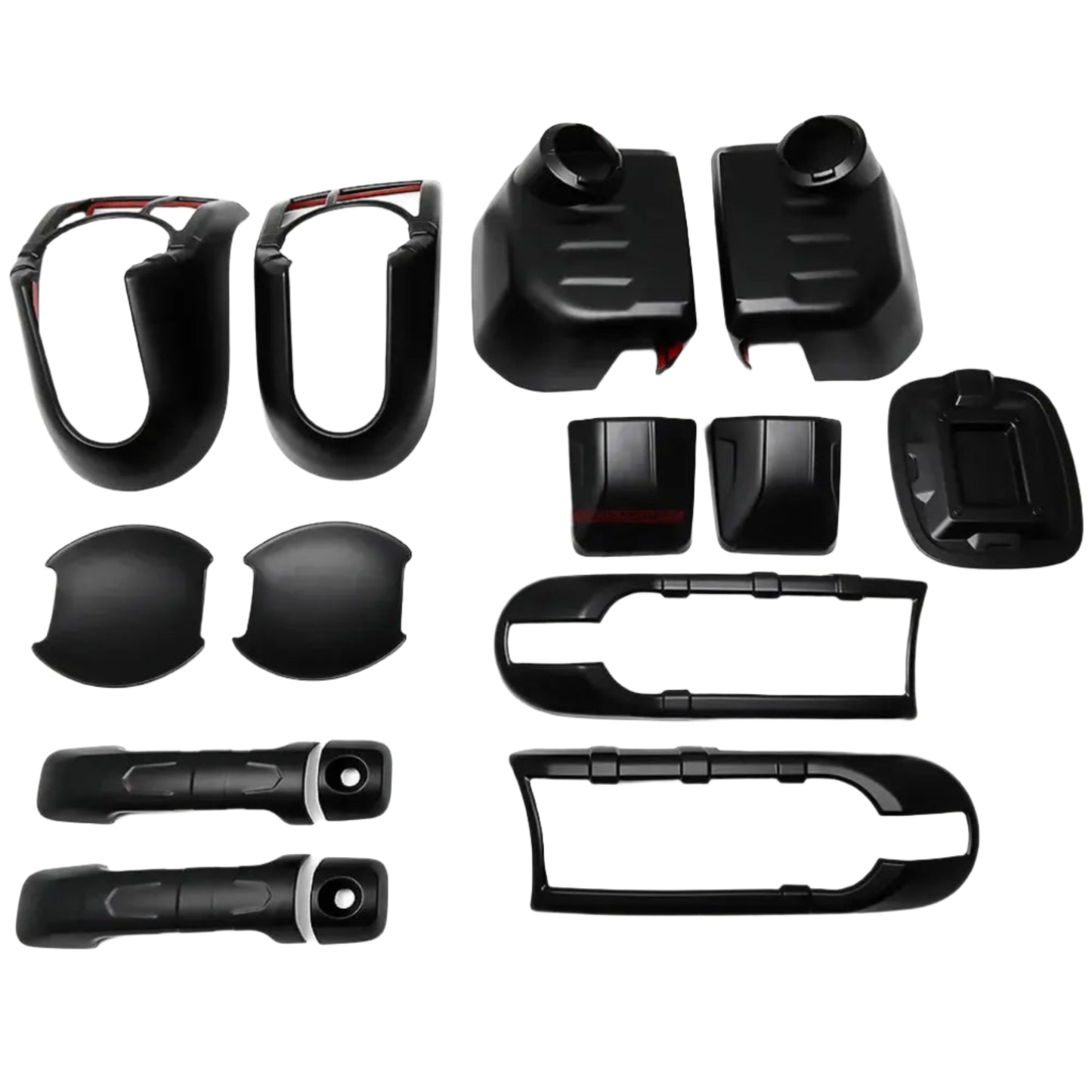 Exterior Accessory For Toyota FJ Cruiser 2007-2022 Rearview Mirror Cap Handle Bowl Cover Fuel Tank Cap Taillight Fog Light Trim Tuck's Performance