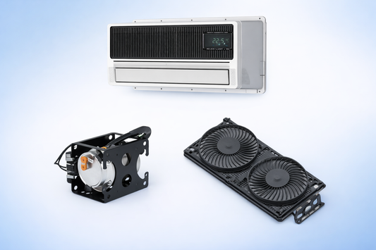 F-1600 Ultra-Flow Series  12V/24V Stealth AC High-Capacity Performance for Large Battery Systems Tucks Cool