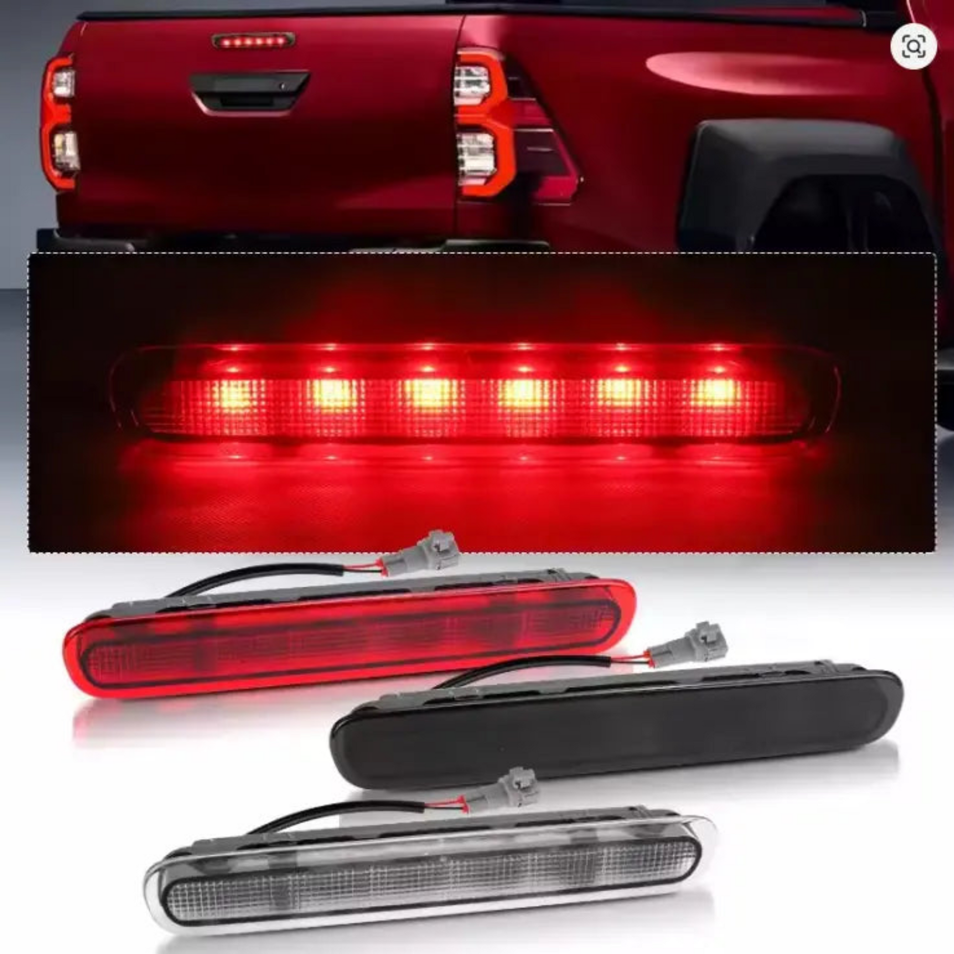Factory Rear Brake Stop Light for Toyota Hilux Vigo stop light belt Third 3Rd Brake Light Dynamic LED Stop Lamp Tuck's Performance