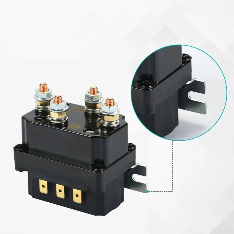 For ATV SUV Premium 12V 250A Universal Winch Solenoid Relay Winch Solenoid Relay Contactor Replacement Accessories Tuck's Performance