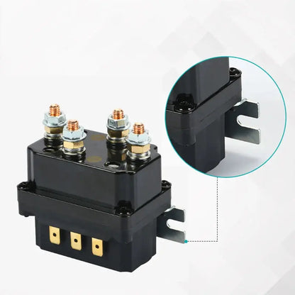 For ATV SUV Premium 12V 250A Universal Winch Solenoid Relay Winch Solenoid Relay Contactor Replacement Accessories Tuck's Performance
