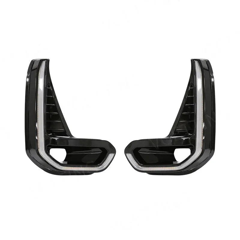 For Toyota Hilux Revo 2020 2021 Led DRL Fog Lamp Daytime Running Light Day Bumper Driving Waterproof Turn Signal Wires Switch Tuck's Performance