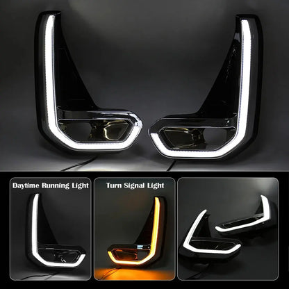 For Toyota Hilux Revo 2020 2021 Led Fog Lamp Daytime Running Light Day Bumper Driving Turn Signal Wires Switch Car Accessories Tuck's Performance