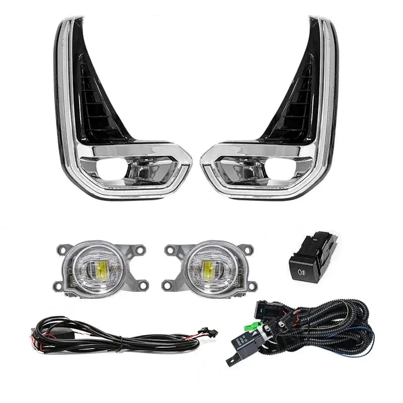For Toyota Hilux Revo 2020 2021 Led Fog Lamp Daytime Running Light Day Bumper Driving Turn Signal Wires Switch Car Accessories Tuck's Performance
