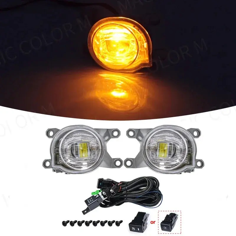 For Toyota Hilux Revo 2020 2021 Led Fog Lamp Daytime Running Light Day Bumper Driving Turn Signal Wires Switch Car Accessories Tuck's Performance