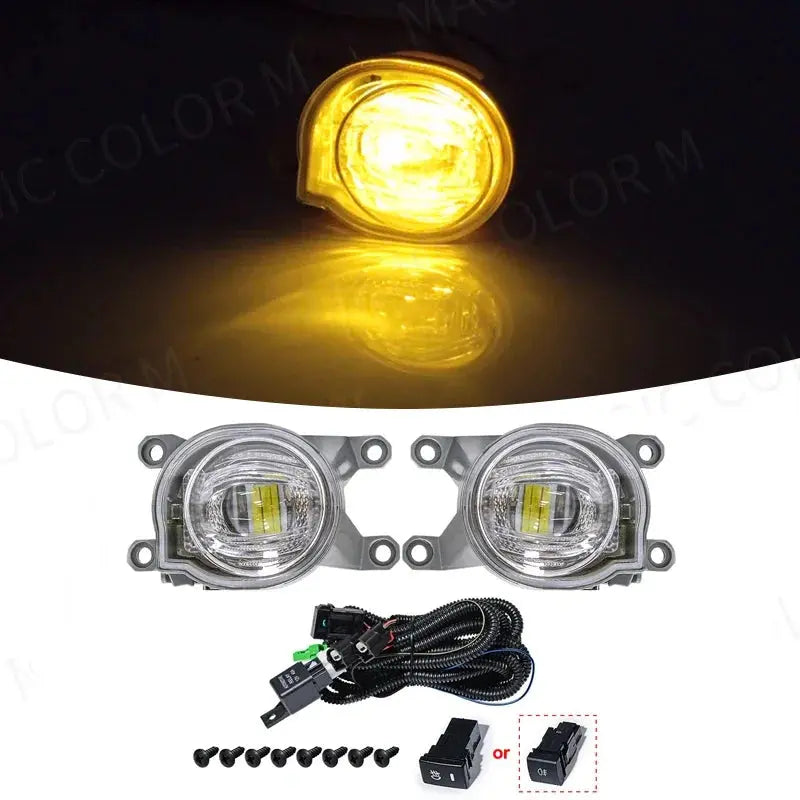 For Toyota Hilux Revo 2020 2021 Led Fog Lamp Daytime Running Light Day Bumper Driving Turn Signal Wires Switch Car Accessories Tuck's Performance