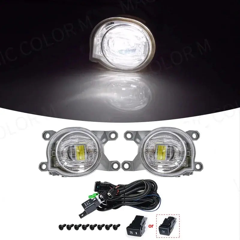 For Toyota Hilux Revo 2020 2021 Led Fog Lamp Daytime Running Light Day Bumper Driving Turn Signal Wires Switch Car Accessories Tuck's Performance