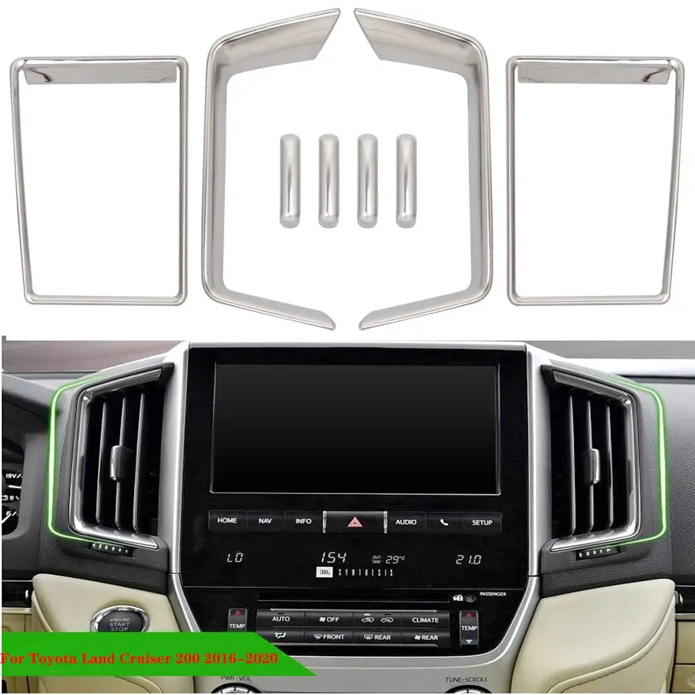 For Toyota Land Cruiser 200 LC200 2016-2018 2019 2020 interior air conditioning vent frame cover trims Tuck's Performance