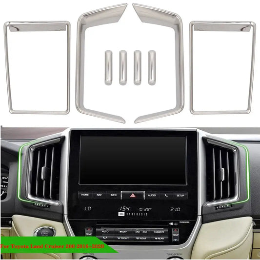 For Toyota Land Cruiser 200 LC200 2016-2018 2019 2020 interior air conditioning vent frame cover trims Tuck's Performance