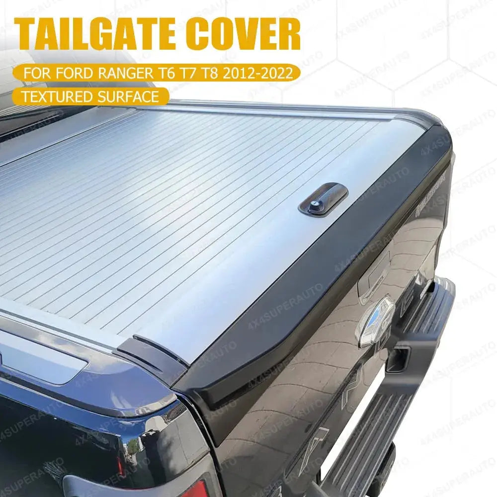Ford Ranger 2012–2022 Tailgate Rail Guard Cover – No Drill ABS Rear Protector Tuck's Performance