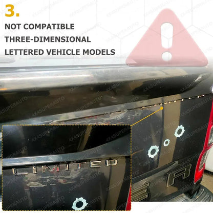 Ford Ranger 2012–2022 Tailgate Rail Guard Cover – No Drill ABS Rear Protector Tuck's Performance