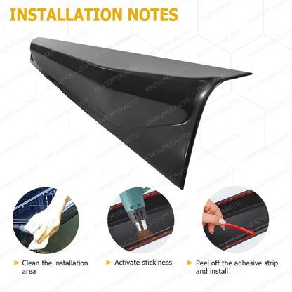 Ford Ranger 2012–2022 Tailgate Rail Guard Cover – No Drill ABS Rear Protector Tuck's Performance