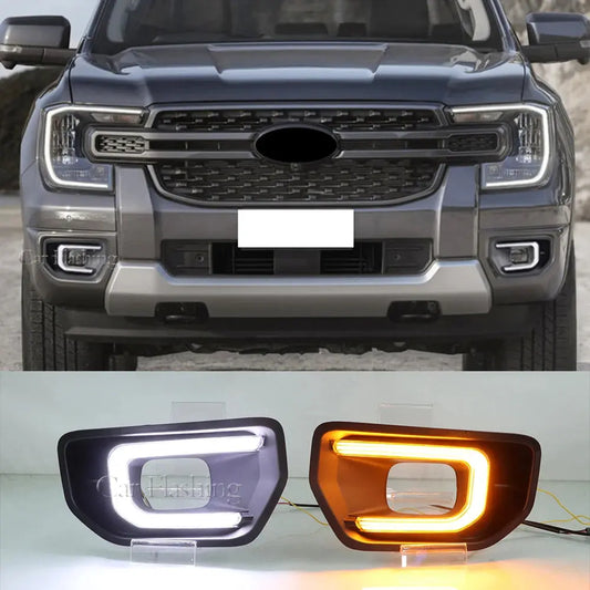 Ford Ranger 2022+ LED Daytime Running Lights – Dynamic Indicator DRL Fog Light Upgrade Tuck's Performance
