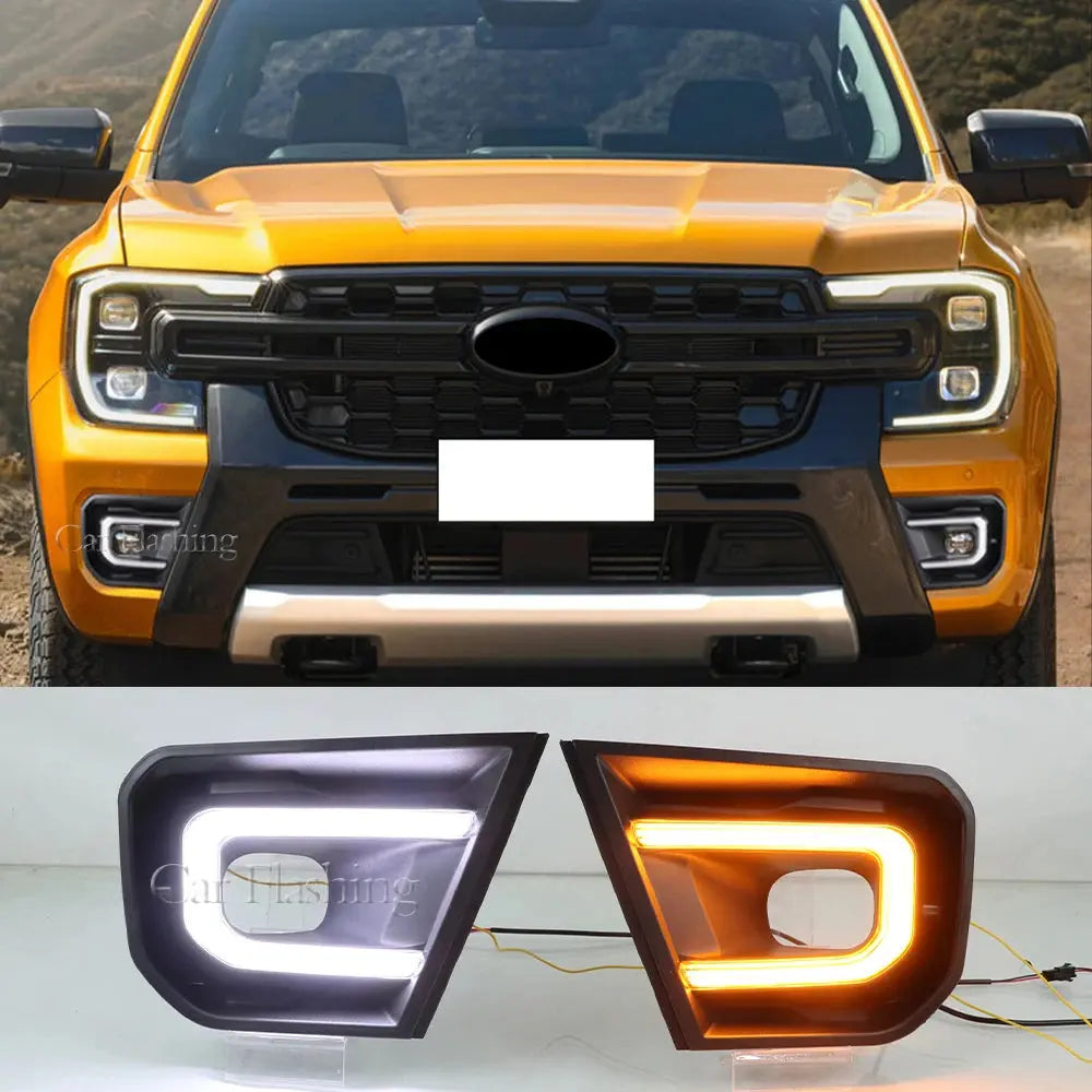 Ford Ranger 2022+ LED Daytime Running Lights – Dynamic Indicator DRL Fog Light Upgrade Tuck's Performance