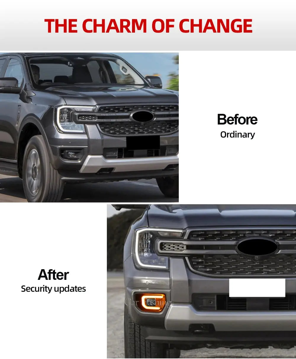 Ford Ranger 2022+ LED Daytime Running Lights – Dynamic Indicator DRL Fog Light Upgrade Tuck's Performance