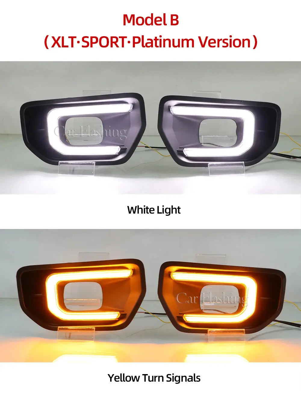 Ford Ranger 2022+ LED Daytime Running Lights – Dynamic Indicator DRL Fog Light Upgrade Tuck's Performance