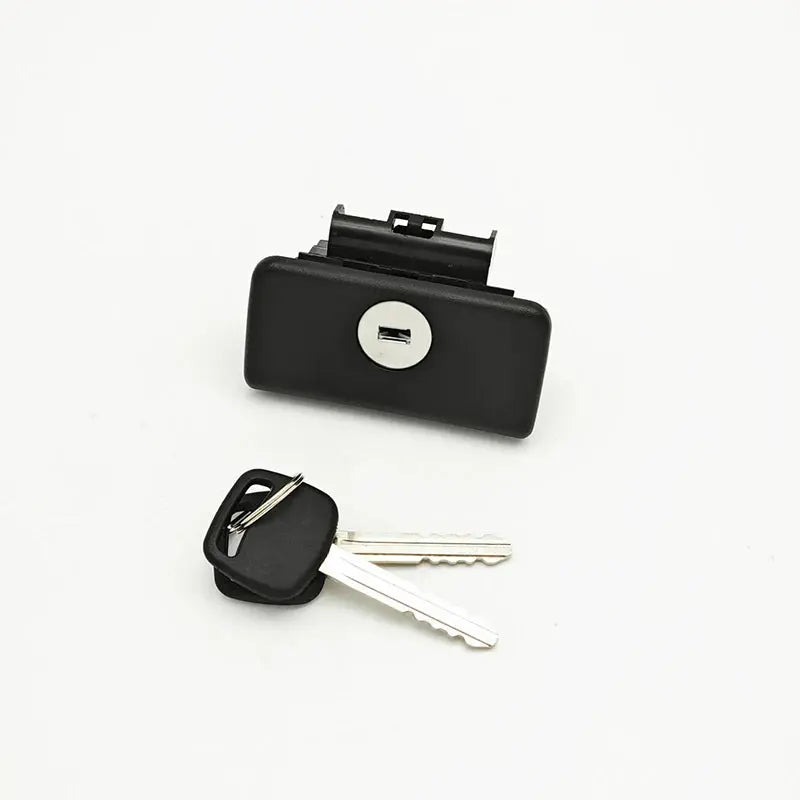 Glove Box Handle Glove Box Lock With Key Cylinder Black 05-14 Hilux Tuck's Performance
