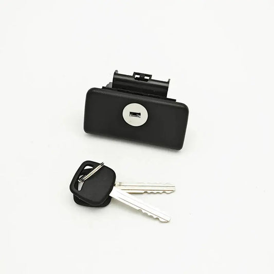 Glove Box Handle Glove Box Lock With Key Cylinder Black 05-14 Hilux Tuck's Performance