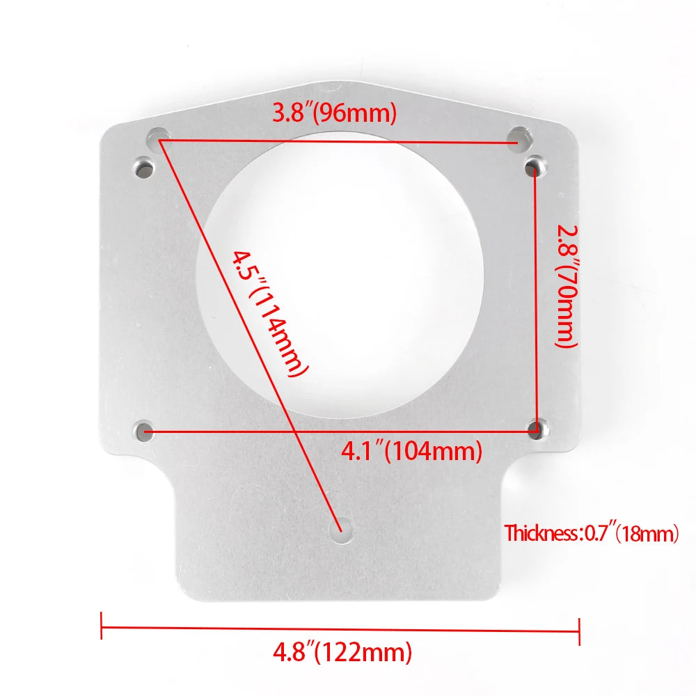 RASTP-New Arrived 102mm Intake Manifold Throttle Body Spacer Adapter For GM LS1 LS2 LS6 LSX LS4 RS-THB027 Tuck's Performance