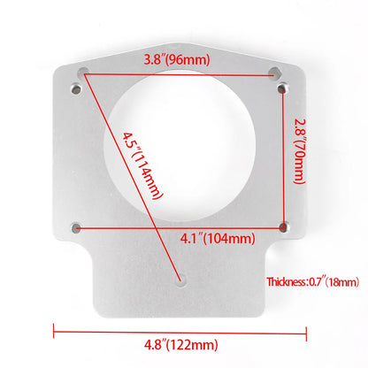 RASTP-New Arrived 102mm Intake Manifold Throttle Body Spacer Adapter For GM LS1 LS2 LS6 LSX LS4 RS-THB027 Tuck's Performance