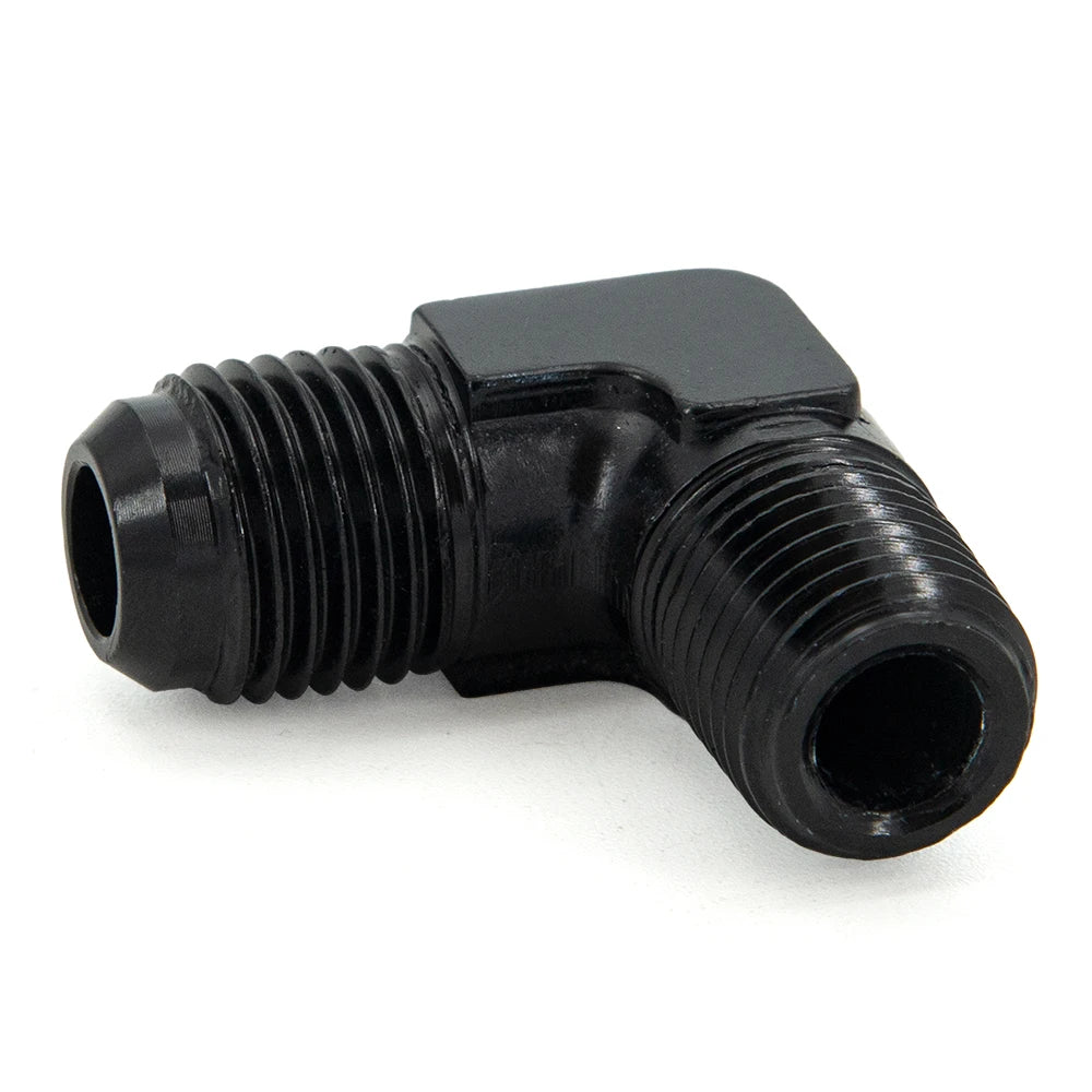 ALUMINIUM AN6 6AN AN -6 to 1/8 1/4 NPT AN8 to 3/8 NPT 90 Degree MALE OIL HOSE FITTING ADAPTER Tuck's Performance