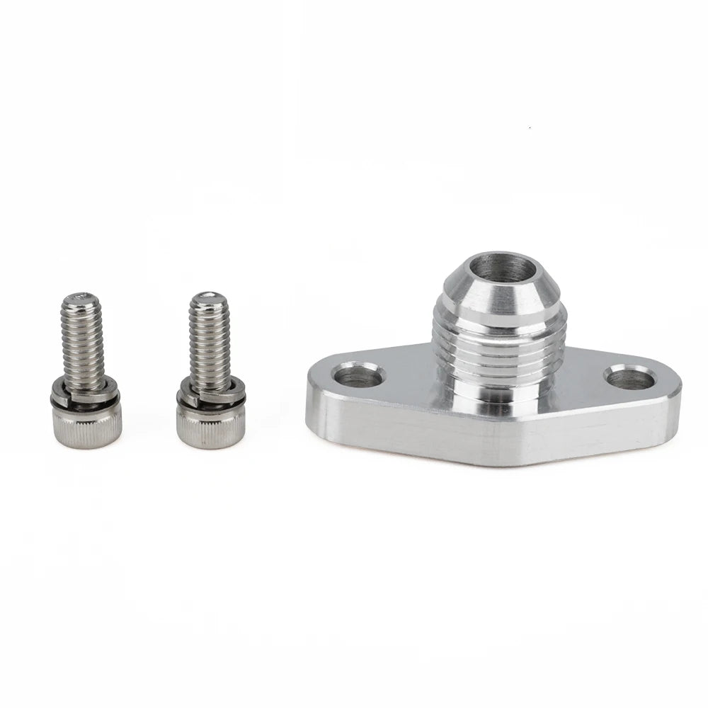 Universal 8AN Turbo Oil Return Drain Flange 38mm Bride Turbo AN8 for GT15 GT17 IHI RHF4 TD04 KKK K03 Garrett Tuck's Performance