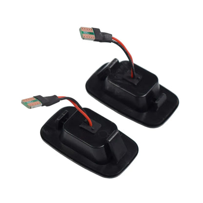 2Pcs For Toyota Landcruiser Land Cruiser 70 80 100 Series Flowing LED Side Marker Turn Signal Lights Indicator Blinker Lamps Tuck's Performance