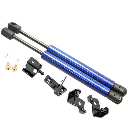 Black anodised bonnet strut kit