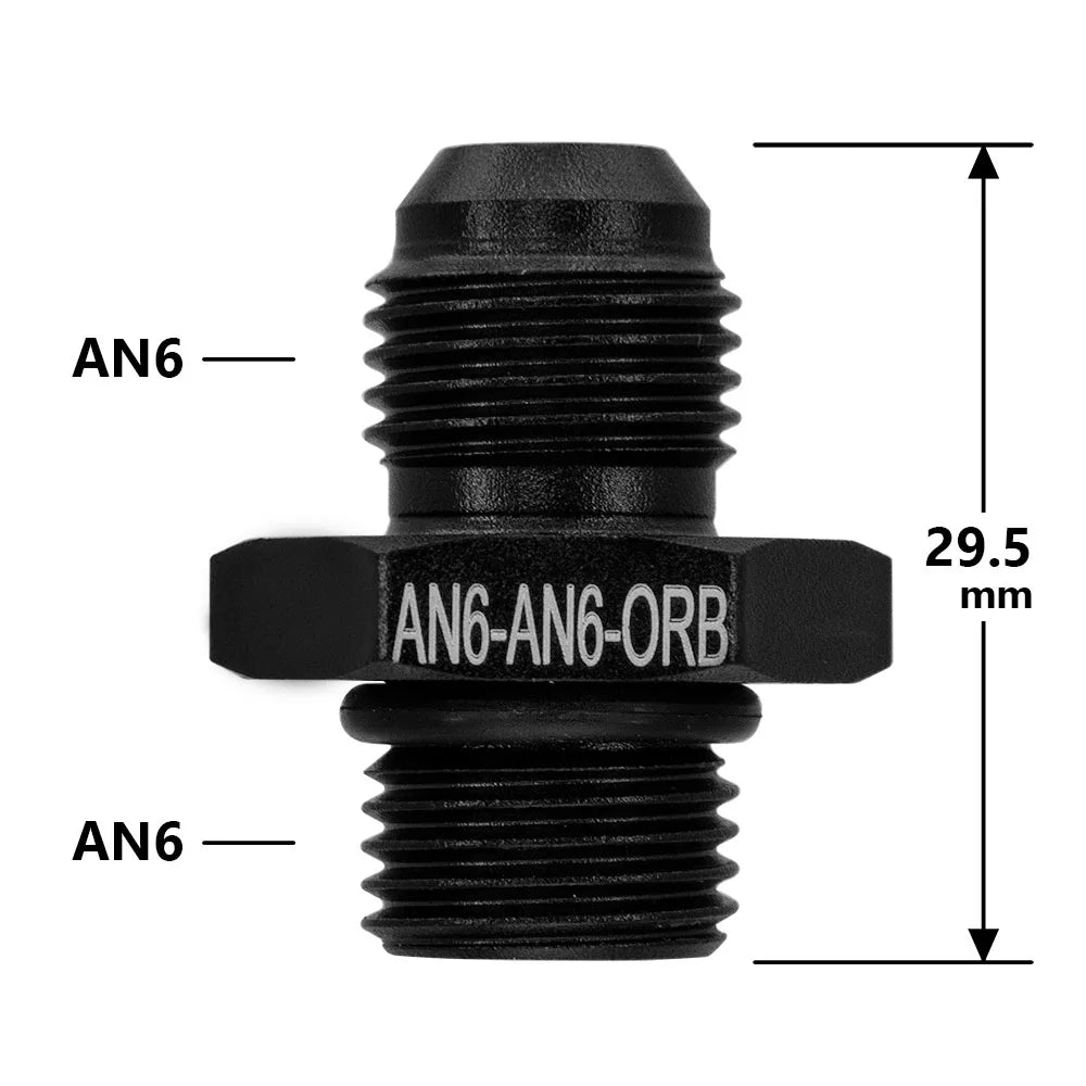 1Pcs Aluminum Alloy AN6/AN8/AN10/AN12 to AN/M14/M16/M18x1.5 Metric Fuel Hose Adapter Pipe Thread Fitting for Oil Cooler System Tuck's Performance