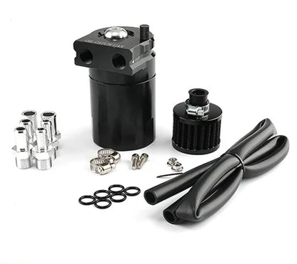 Universal Baffled Aluminum Oil Catch Can Reservoir Tank Oil Tank With Breather Filter OCC-1020A Tuck's Performance
