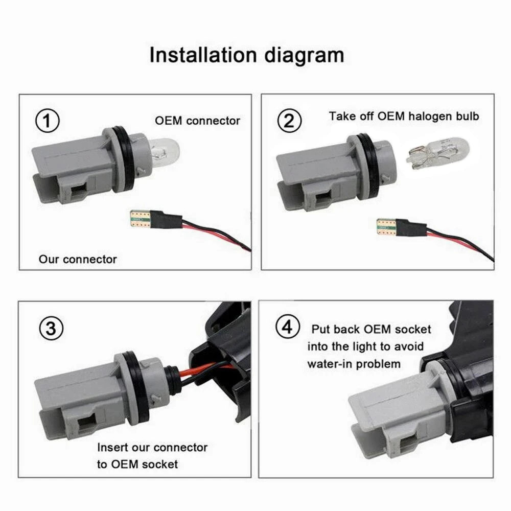 2Pcs For Toyota Landcruiser Land Cruiser 70 80 100 Series Flowing LED Side Marker Turn Signal Lights Indicator Blinker Lamps Tuck's Performance