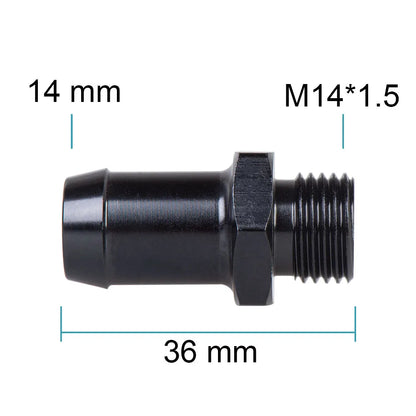 Universal Male 6AN AN6 to M10 M12x1.25/1.5, AN6 TO m16 M14x1.5, AN6 TO 1/4 3/8 1/2 npt Metric straight fitting Tuck's Performance