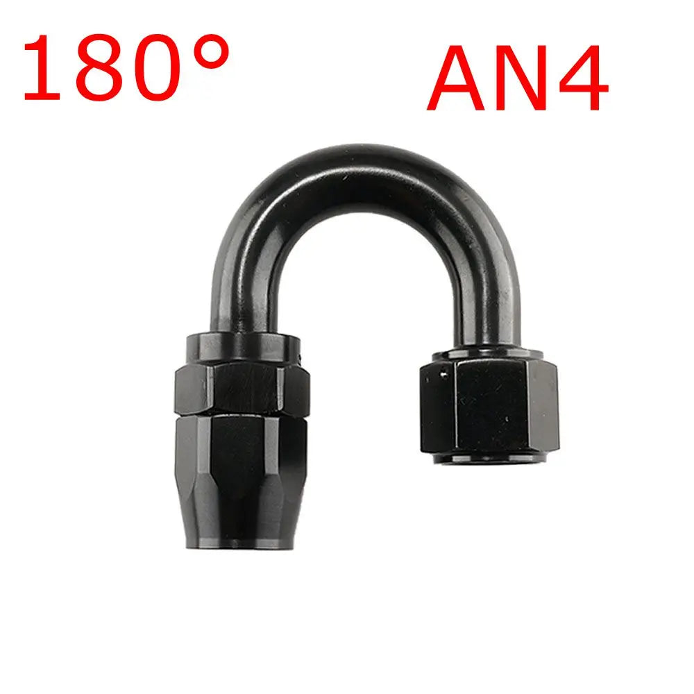 AN Swivel Hose End Fitting, Black | AN4 to AN12 | Straight, 45, 90 & 180 Degree Tucks Performance