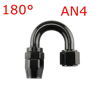 AN Swivel Hose End Fitting, Black | AN4 to AN12 | Straight, 45, 90 & 180 Degree Tucks Performance