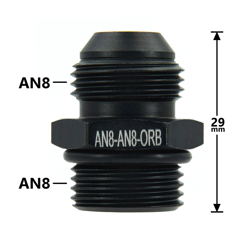 1Pcs Aluminum Alloy AN6/AN8/AN10/AN12 to AN/M14/M16/M18x1.5 Metric Fuel Hose Adapter Pipe Thread Fitting for Oil Cooler System Tuck's Performance