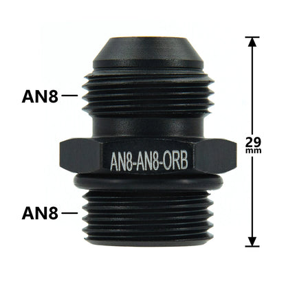 1Pcs Aluminum Alloy AN6/AN8/AN10/AN12 to AN/M14/M16/M18x1.5 Metric Fuel Hose Adapter Pipe Thread Fitting for Oil Cooler System Tuck's Performance