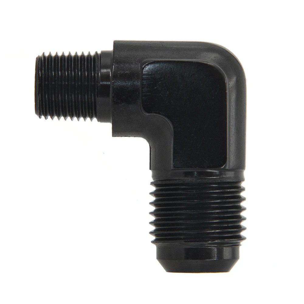ALUMINIUM AN6 6AN AN -6 to 1/8 1/4 NPT AN8 to 3/8 NPT 90 Degree MALE OIL HOSE FITTING ADAPTER Tuck's Performance